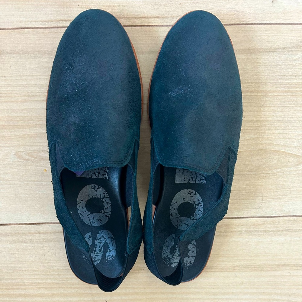 Sorel Women’s Shimmer Black Slip-On Leather Loafers